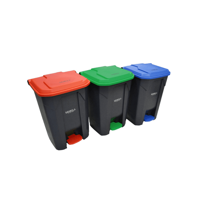 Κάδος Απορριμμάτων Πλαστικός με Πεντάλ 50lt E-3621 Sidirela