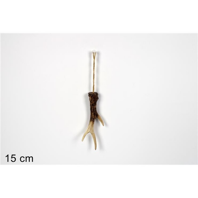 Κέρατο Ταράνδου Κρεμαστό Στολίδι Κεραμικό 15cm Welkhome