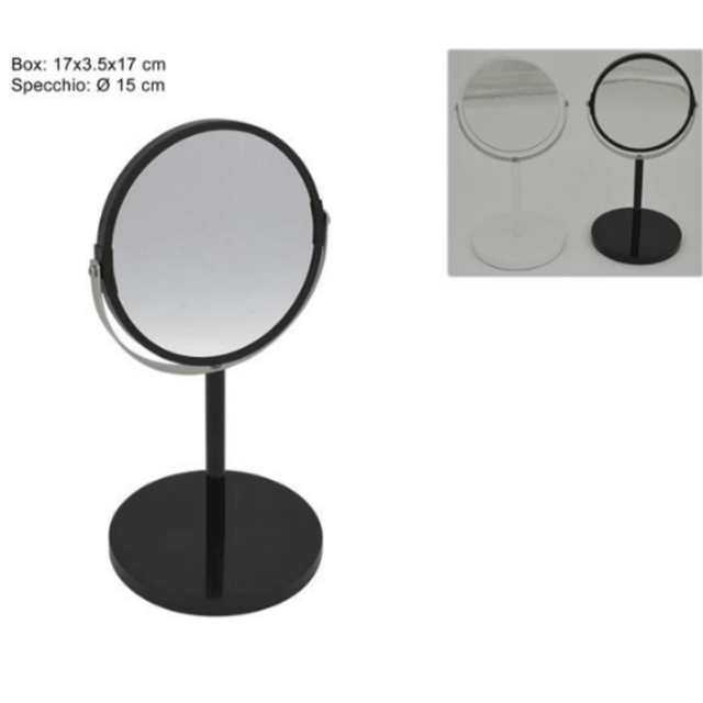 Καθρέφτης Επιτραπέζιος με Μεταλλική Βάση 15x32cm