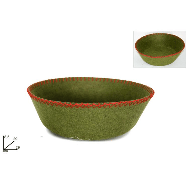 Καλάθι Τσόχινο Χρώμα Πράσινο h8.5x29cm Welkhome