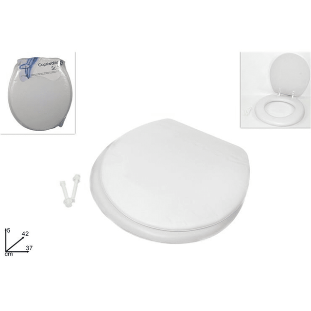 Καπάκι Λεκάνης Τουαλέτας Πλαστικό Μαλακό με Αφρώδες Επικάλυψη 42x37x5cm Welkhome