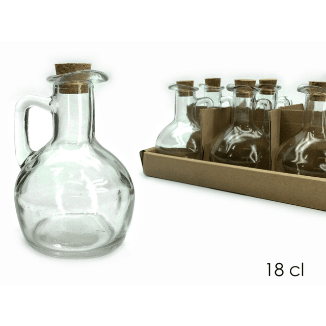 Καράφα Γυάλινη με Φελλό 180ml Art.704831 General Trade