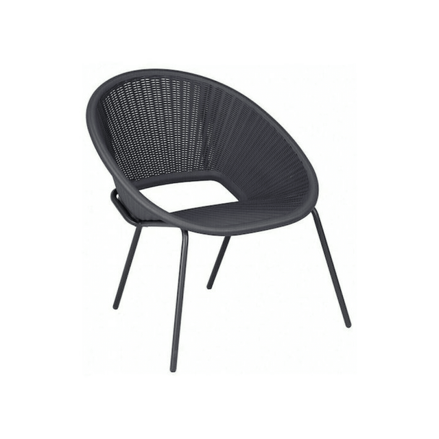 Καρέκλα Εξωτερικού Χώρου Rattan Γκρί 70.5x39x72cm CH-5888-DG Tns