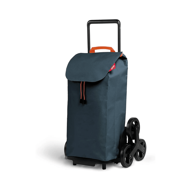 Καρότσι Λαϊκής Με 2 Τριπλές Ρόδες GIMI ITALY 52lt 41x35x93cm Μεταλλικό Αντοχή 30kg με Σάκο Πολυεστέρ