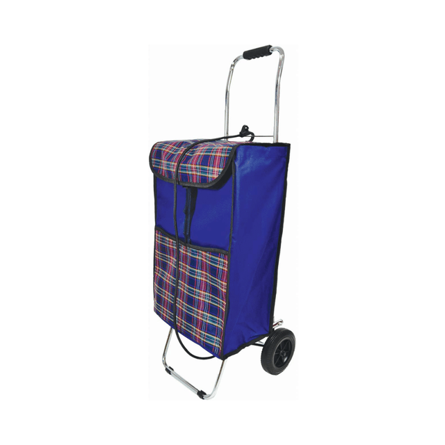 Καρότσι Λαϊκής Πτυσσόμενο Υφασμάτινο Μπλε Sidirela E-0831