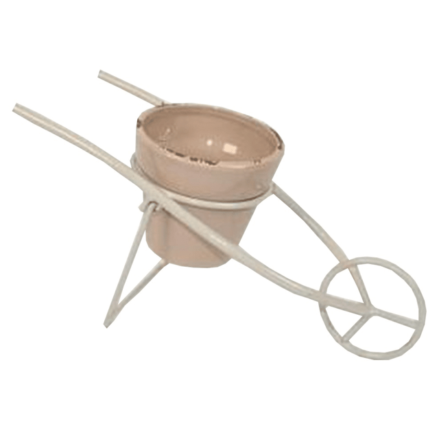 Κασπώ Καρότσι Μπέζ Mεταλλικό-Kεραμικό 33Χ13Χ12 cm Welkhome