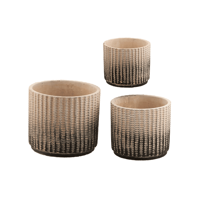 Κασπώ Κεραμικό Σετ 3τμχ. Χρώμα Καφέ TnS 05-950-3059