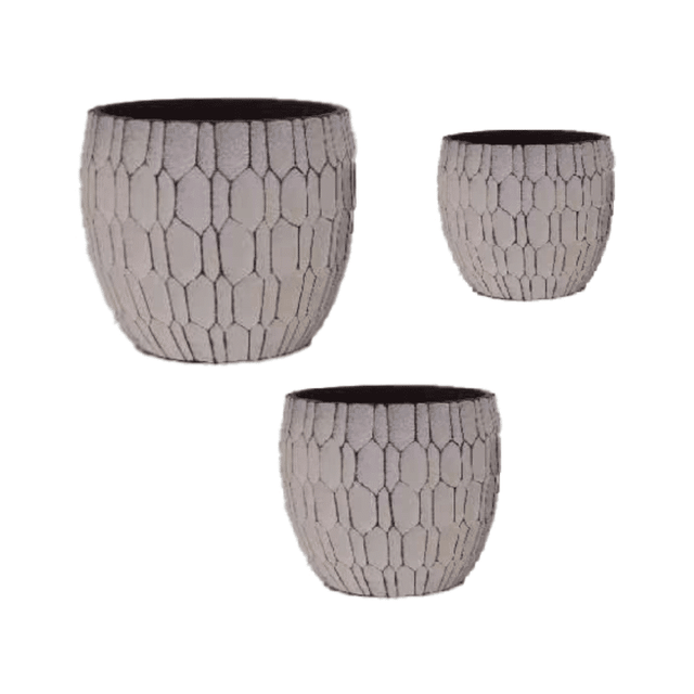 Κασπώ Κεραμικό Σετ 3τμχ. Χρώμα Καφέ TnS 05-950-3055