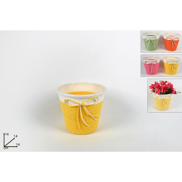 Κασπώ από Σπάγγο (Διάφορα Χρώματα) 14x14x14cm Welkhome