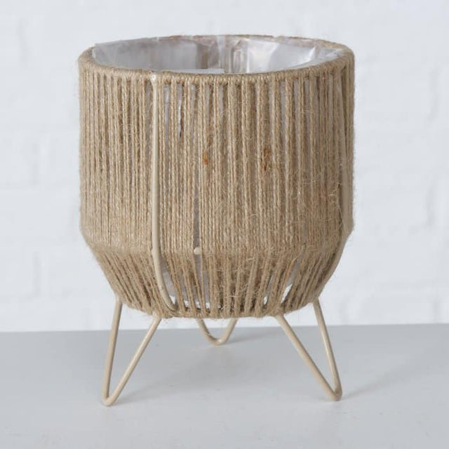 Κασπώ από Σπάγγο με Μεταλλικά Πόδια H21x18cm Boltze