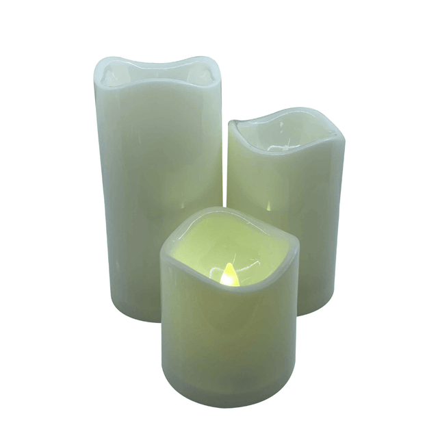 Κερί Διακοσμητικό LED Μπαταρίας Θερμό Φως 7,5x7,5cm TnS 05-950-2938