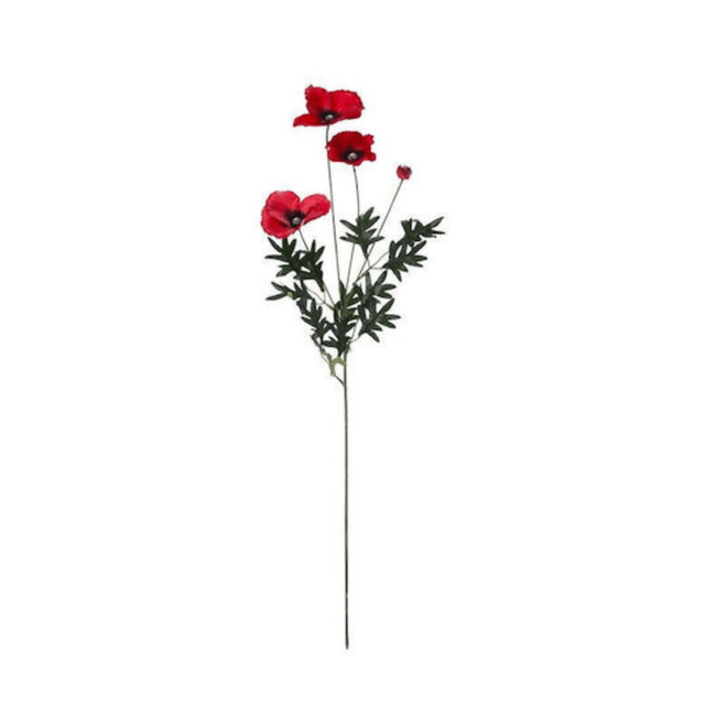 Κλαδί Τεχνητό Παπαρούνα 75cm LUKIA 12102