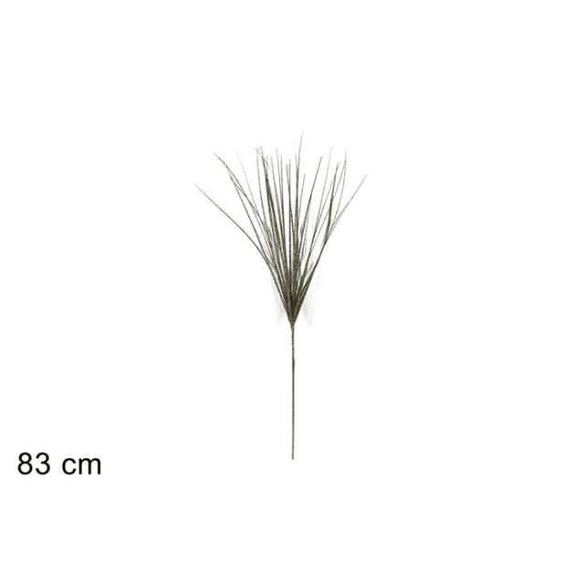 Χριστουγεννιάτικο Διακοσμητικό Κλαδί Σαμπανί με Γκλίτερ 83cm