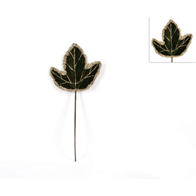 Χριστουγεννιάτικο Λουλούδι Δέντρου Πράσινο Βελούδινο 19x21cm W1-210001 Welkhome