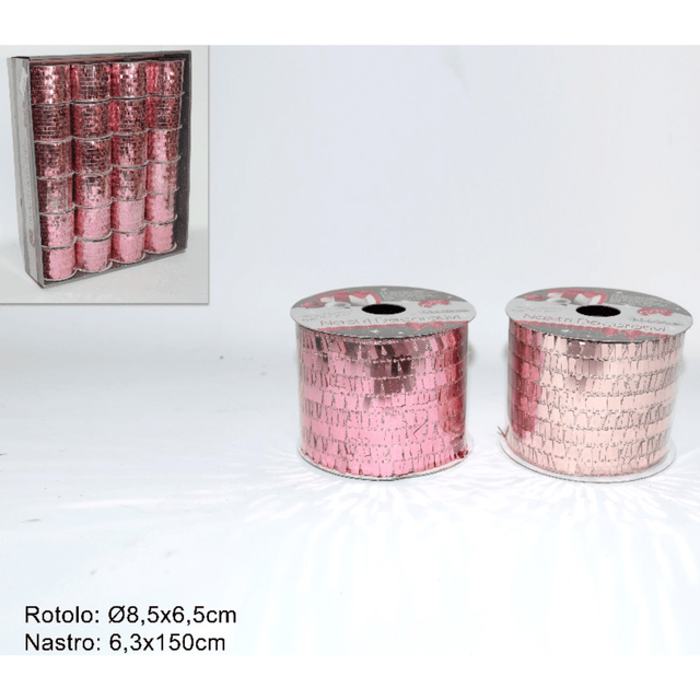 Κορδέλα Διακοσμητική Ροζ 1,5mt x 6,3cm Art. HJ2019-838 Welkhome