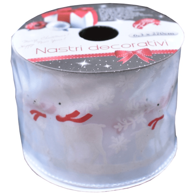 Κορδέλα Χριστουγεννιάτικη 6,3Χ270cm Art.LCH14 Welkhome