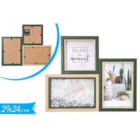 Κορνίζα Τριών Θέσεων 29x24cm Art.782913 Golden Hill