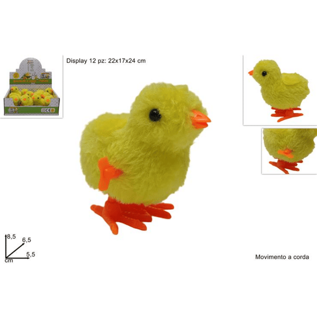 Κοτοπουλάκι Κουρδιστό Κίτρινο Χρώμα 8.5x6.5 Welkhome