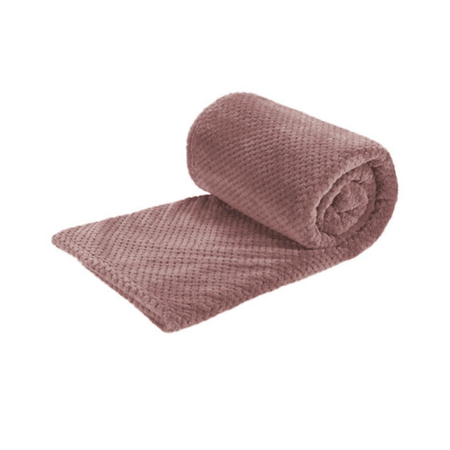 Κουβέρτα Μονή 150x220cm Βελουτέ Fleece Pop Corn Κοραλί TnS 39-950-2145