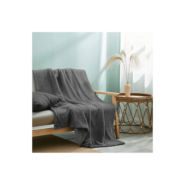 Κουβέρτα Μονή 150x220cm Βελουτέ Fleece Pop Corn Κοραλί TnS 39-950-2145