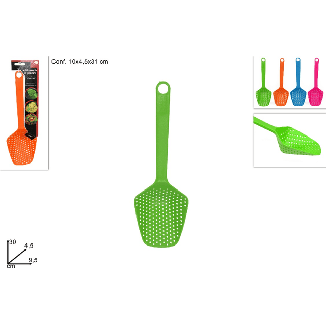 Κουτάλα Πλαστική Στραγγιστήρι 30x4,5x9,5cm Art.201326 Welkhome