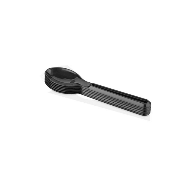 Κουτάλια Πλαστικά 8τμχ 19cm Επαν/να Μαύρα TnS 07-600-0160