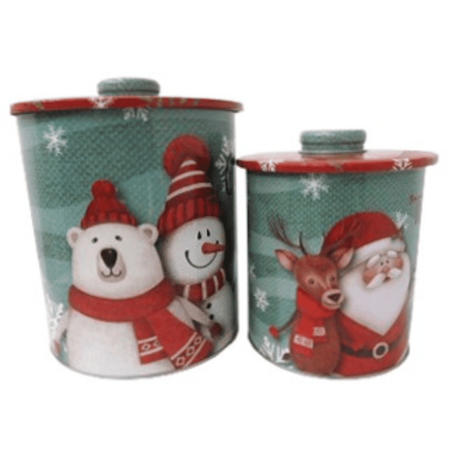 Κουτί Μεταλλικό Σετ 2Τεμ Χριστουγεννιάτικο 613-400796 Expo Borse