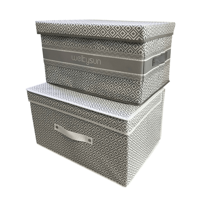 Κουτί αποθήκευσης Υφασμάτινο με σχέδιο 40x30x25cm TnS 33-950-2369