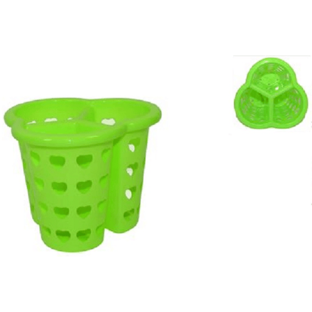 Κουταλοθήκη Επιτραπέζια Πλαστική Πράσινη 16x15x12,5cm Art.MI006300 Welkhome