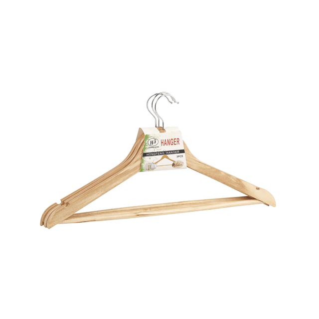 Κρεμάστρα Ρούχων Ξύλινη Σετ 2τμχ. TnS 07-950-0069