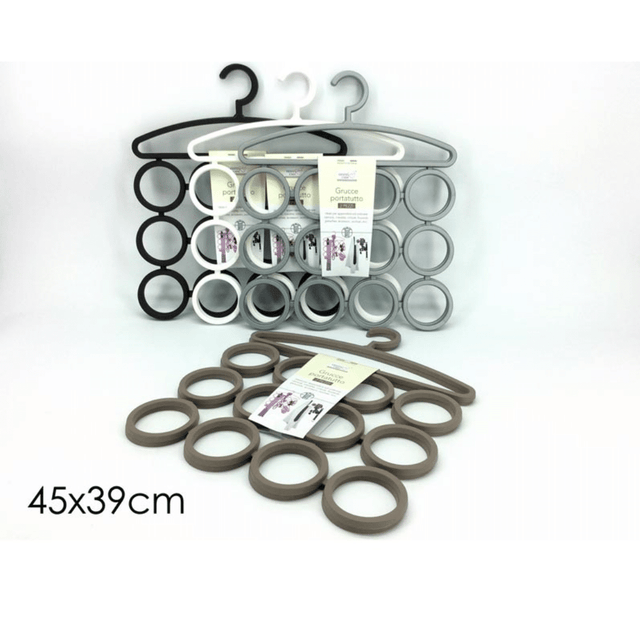 Κρεμάστρα Ντουλάπας Σετ 2τμχ. Πλαστική 13 Θέσεων 45X39cm General Trade 903115