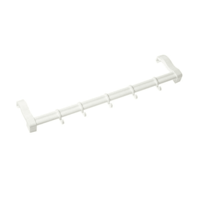 Κρεμάστρα Πόρτας Πλαστική 5 Θέσεων Λευκή 59.40x4x5cm Cyclops
