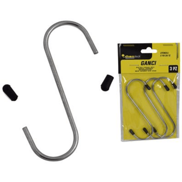 Κρεμαστράκια Μεταλλικά Σετ 3τμχ. 9.5cm. Welkhome