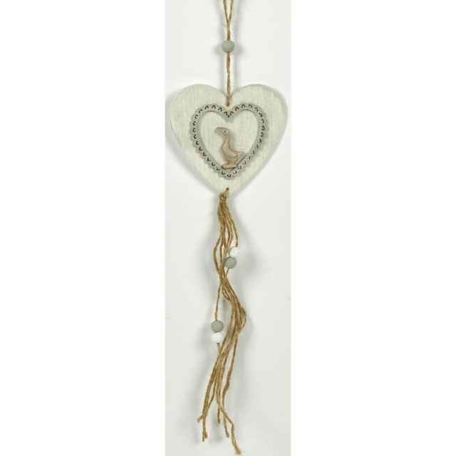 Κρεμαστό Διακοσμητικό σε Σχήμα Καρδιά Γκρι 8x8cm Art.MI005663 Welkhome