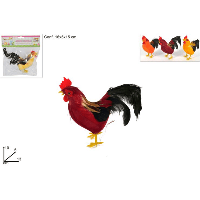 Κόκορας Διακοσμητικός 13x10x5cm Welkhome