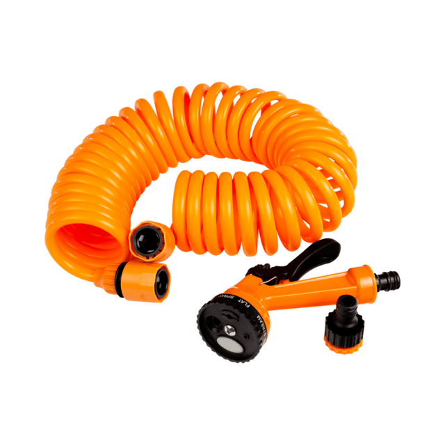 Λάστιχο Ποτίσματος Σπιράλ 15m Σετ Με Πιστόλι Νερού χρώμα Φουξ TnS 32-950-0709 - Γκρί