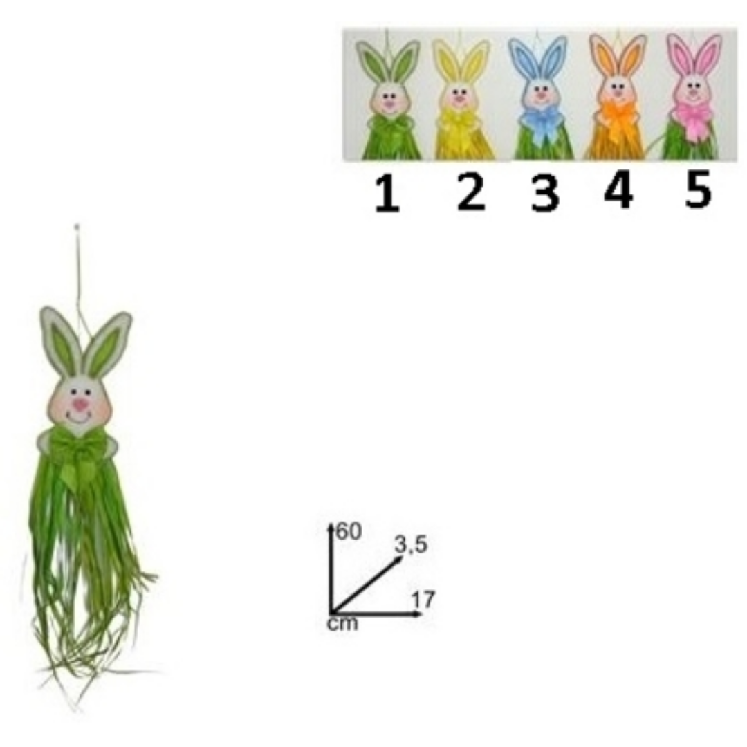 Λαγός Κρεμαστό Διακοσμητικό 90x17x3,5cm Welkhome