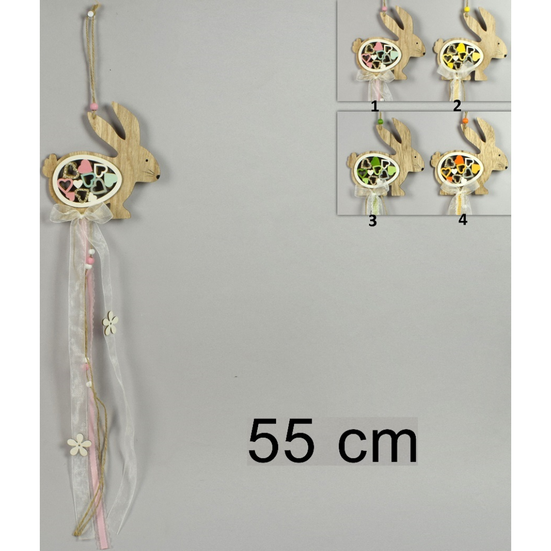 Λαγός Κρεμαστό Διακοσμητικό 55cm Art.GI009287 Welkhome