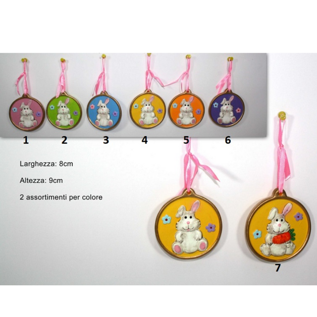 Λαγός Κρεμαστό Διακοσμητικό 9x8cm Art.MA001540 Welkhome