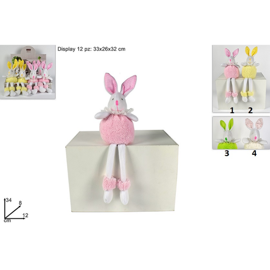 Λαγός Λούτρινο 34x12x8cm Art.CM002936 Welkhome