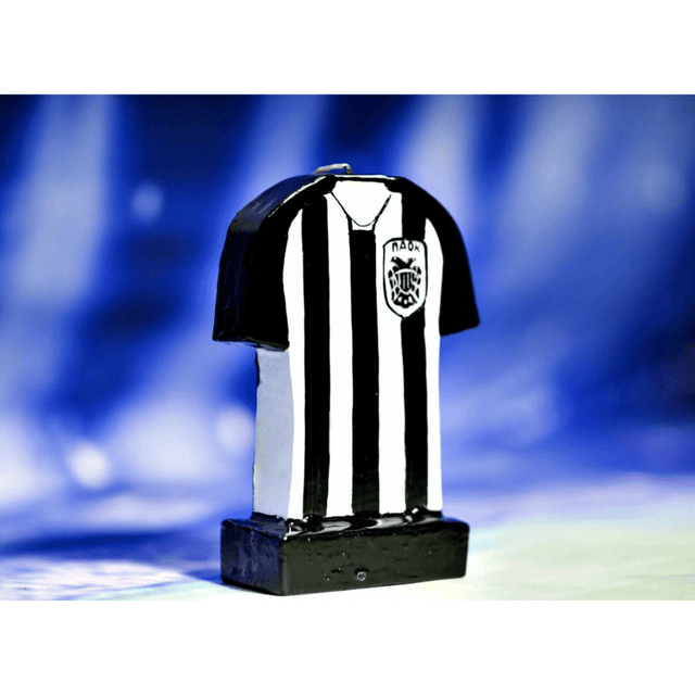 Λαμπάδα Πασχαλινή ΠΑΟΚ Κερί φανέλα big βάση 14x4x17cm. 003084