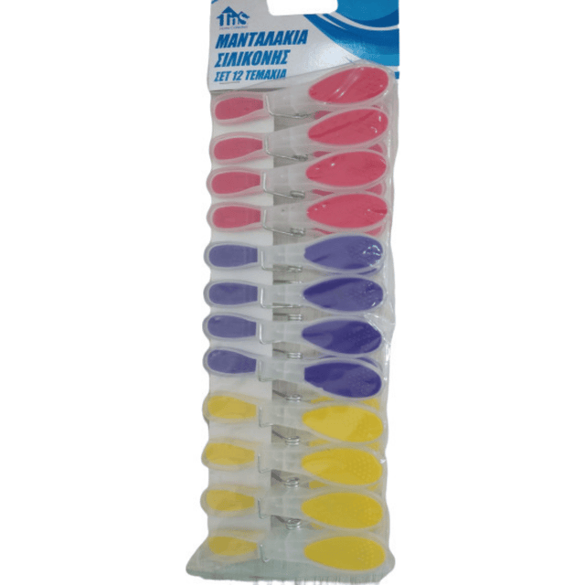 Μανταλάκια Σιλικόνης Σετ 12/τεμ