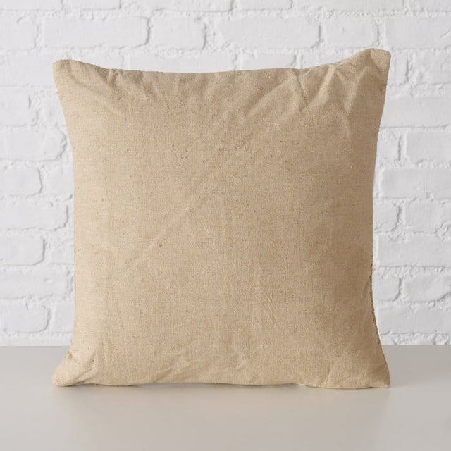 Μαξιλάρι Διακοσμητικό 40x40cm Γιούτα Cotton 100% Boltze