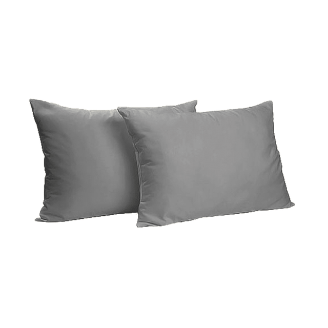 Μαξιλαροθήκη Σετ 2τμχ. 52x75+15cm Γκρι TnS 39-958-0393