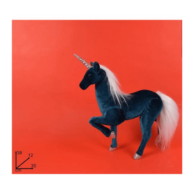 Μονόκερος Υφασμάτινος Πετρόλ 38cm Welkhome