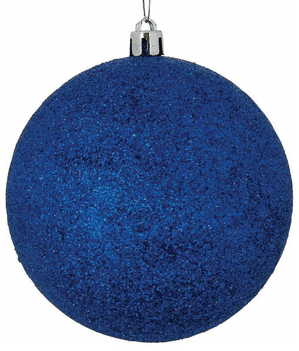 Μπάλα Μπλέ 6cm 4τμχ. Πλαστικές Χριστουγεννιάτικη Welkhome