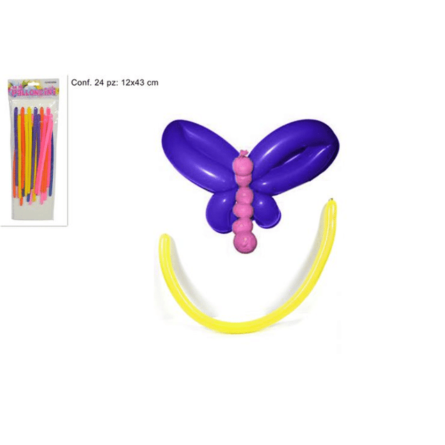 Μπαλόνια Σωλήνες για Κατασκευές Σετ 24/τεμ Welkhome