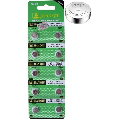 Μπαταρίες Μικρές 10τμχ. AG11/LR721H/362A - 1.5V Αλκαλική TianQiu