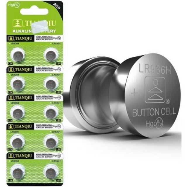 Μπαταρία 10 τμχ. AG9/LR936 Αλκαλικές Μπαταρίες Ρολογιών LR45 1.5V TianQiu