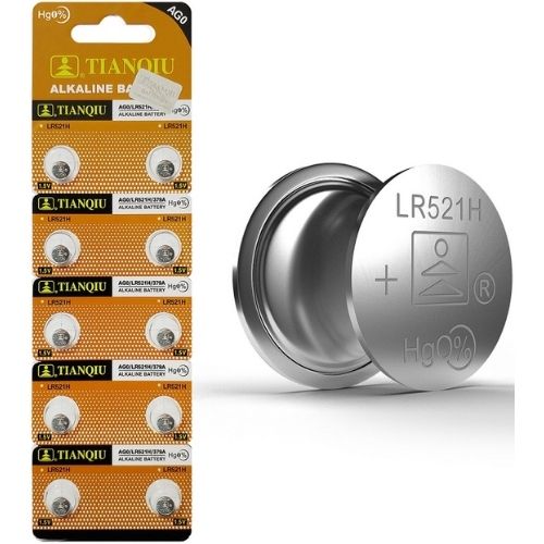 Μπαταρίες Μικρές Σετ 10 τμχ. τύπου AG0/LR521H/379A - 1.55V Αλκαλική TianQiu